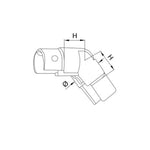 Load image into Gallery viewer, Adjustable Handrail Connector