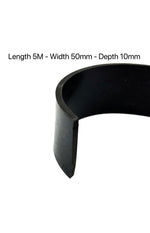 Load image into Gallery viewer, Black Solid Rubber Strip