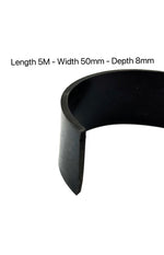 Load image into Gallery viewer, Black Solid Rubber Strip