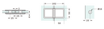 Load image into Gallery viewer, Shower Bracket Glass To Glass 180° (SB-313B)