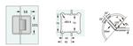 Load image into Gallery viewer, Heavy Duty Glass To Glass 135° Hinge