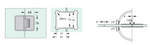 Load image into Gallery viewer, Small Square Glass To Glass 180°