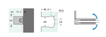 Load image into Gallery viewer, Adjustable Offset Plate Wall To Glass 90° Hinge with Cover