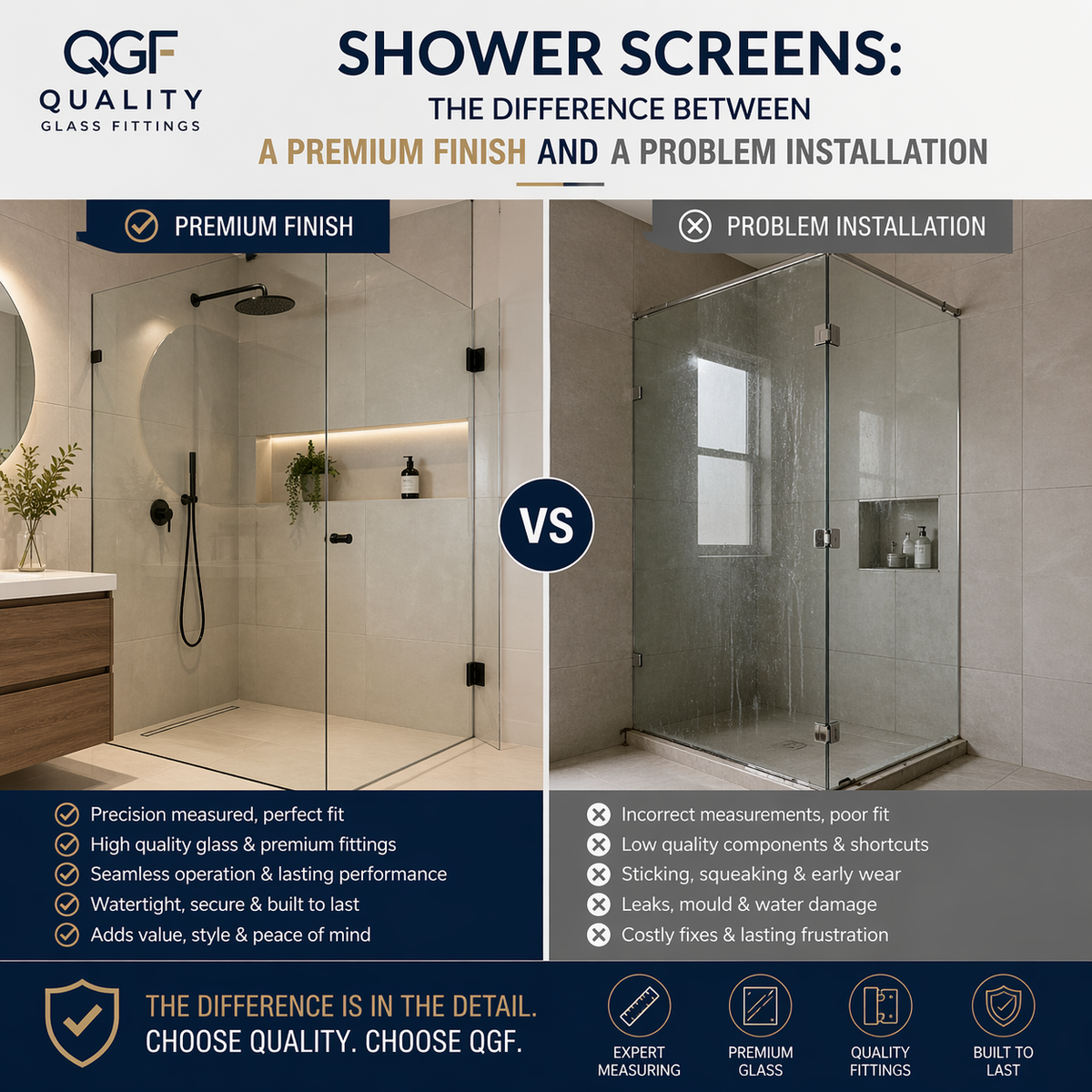 Shower Screens: The Difference Between a Premium Finish and a Problem Installation
