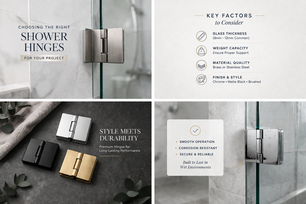 Choosing the Right Shower Hinges for Your Project
