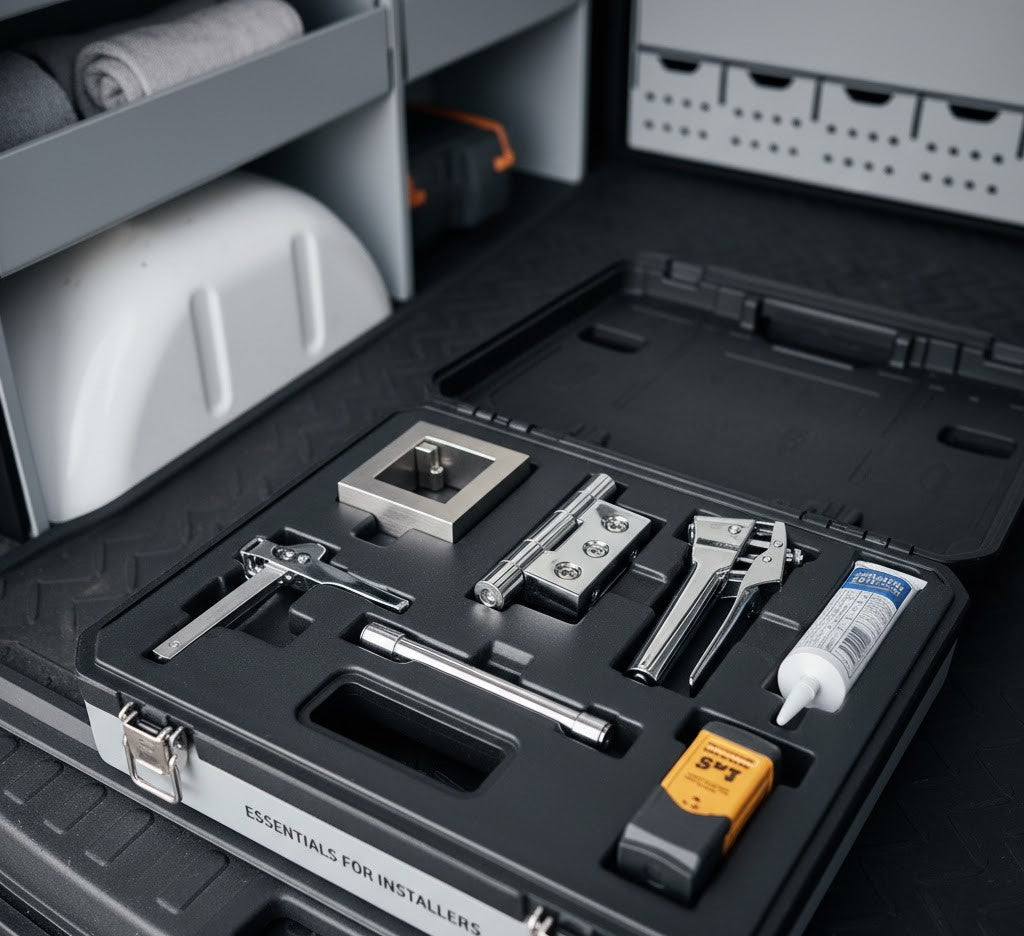 Top 5 Glass Hardware Essentials Every Installer Should Keep in Their Van