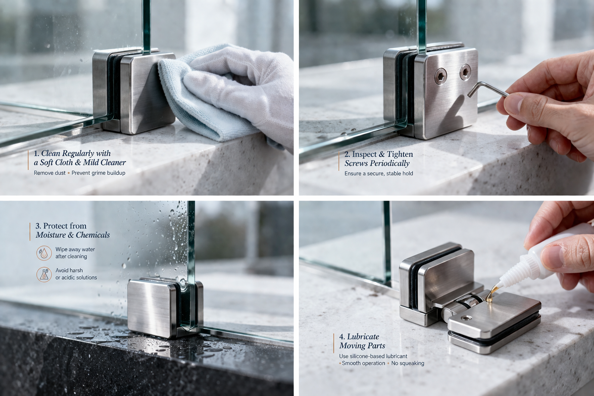 How to Maintain Glass Hardware for Long-Term Performance