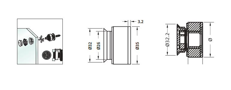 Countersink Fixing Point
