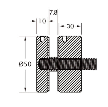 Long Round Glass Adapter - AD-530-316-SNP