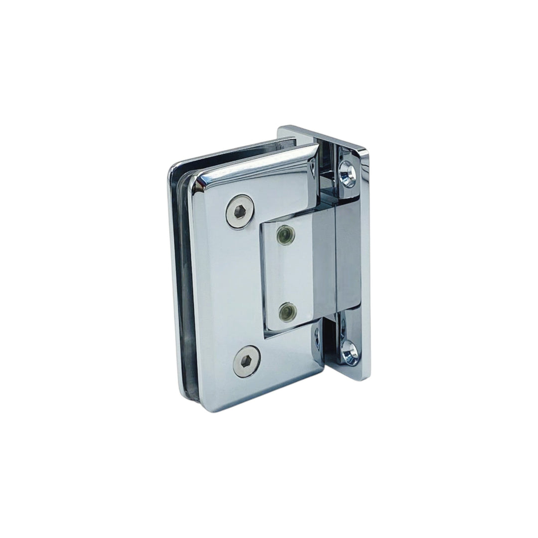 Adjustable Full Plate Wall To Glass 90° Hinge with NO Cover