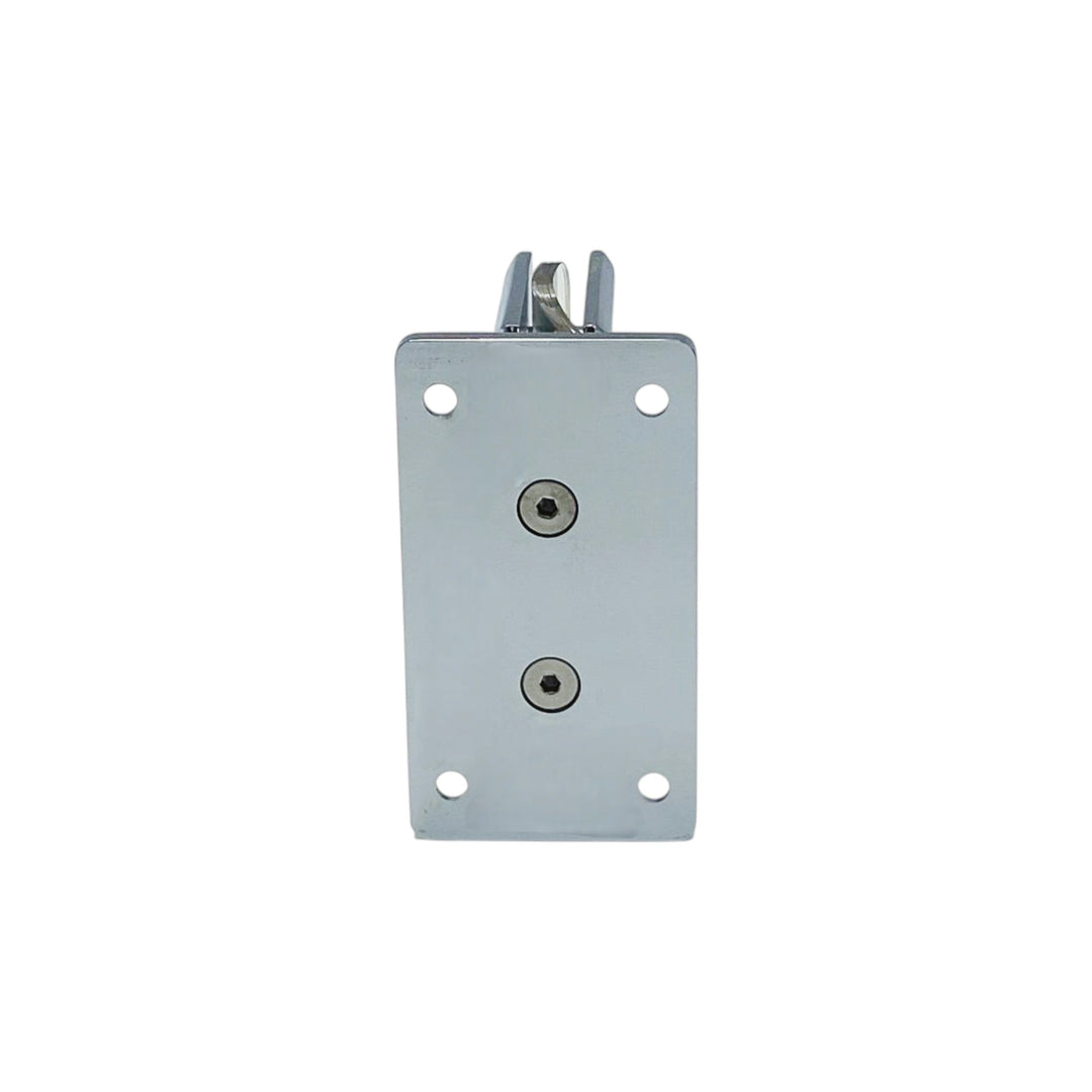 Adjustable Full Plate Wall To Glass 90° Hinge with NO Cover