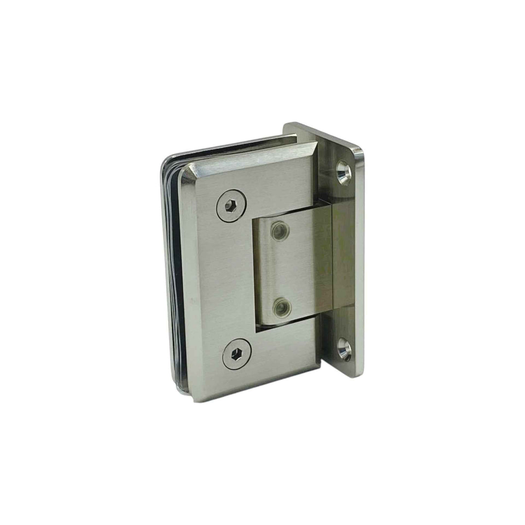 Adjustable Full Plate Wall To Glass 90° Hinge with NO Cover
