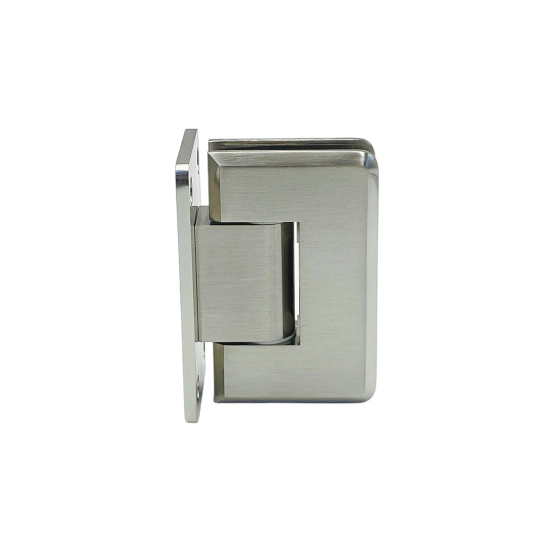 Adjustable Full Plate Wall To Glass 90° Hinge with NO Cover