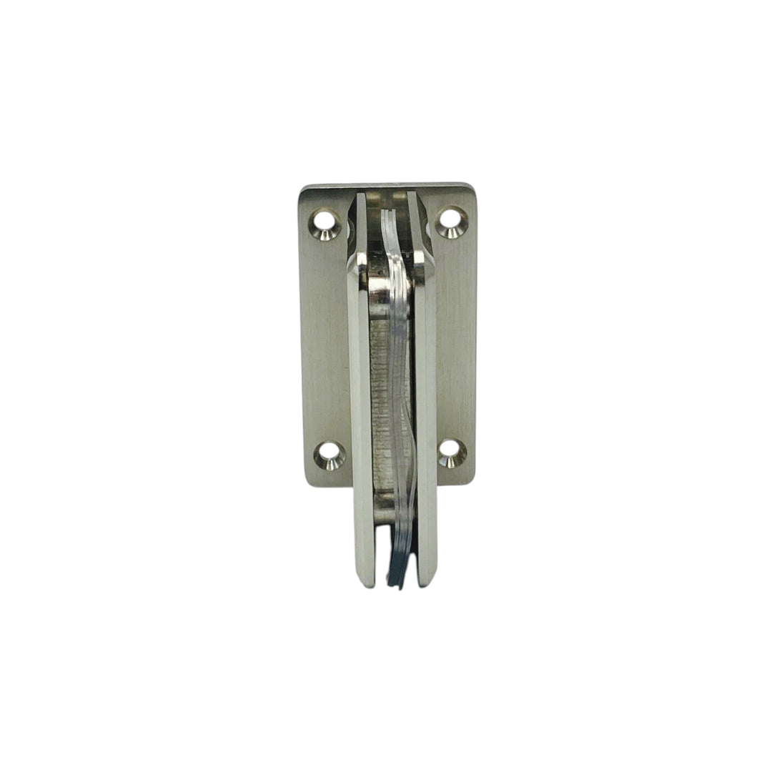 Adjustable Full Plate Wall To Glass 90° Hinge with NO Cover