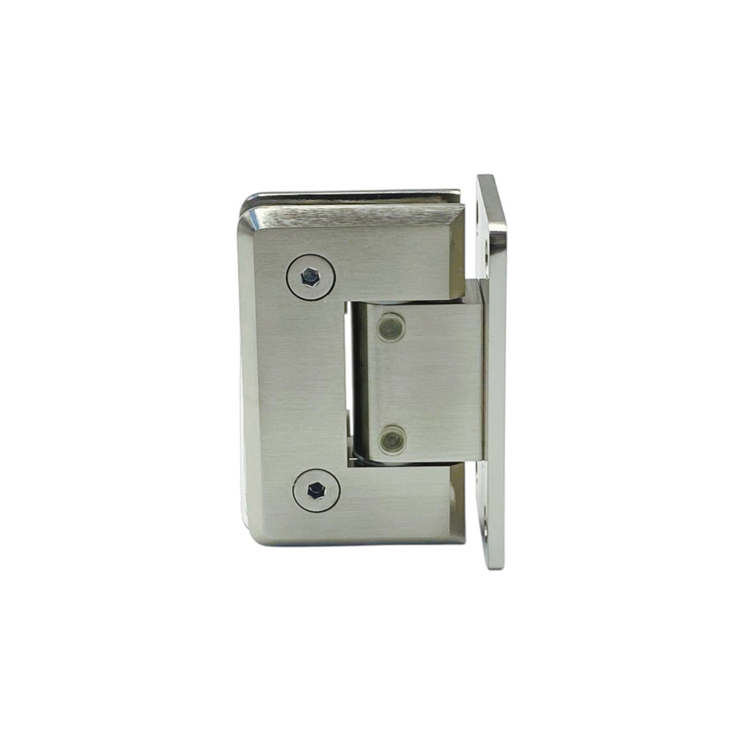 Adjustable Full Plate Wall To Glass 90° Hinge with NO Cover
