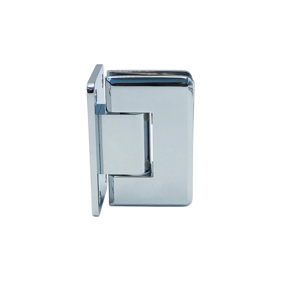 Adjustable Offset Plate Wall To Glass 90° Hinge with NO Cover