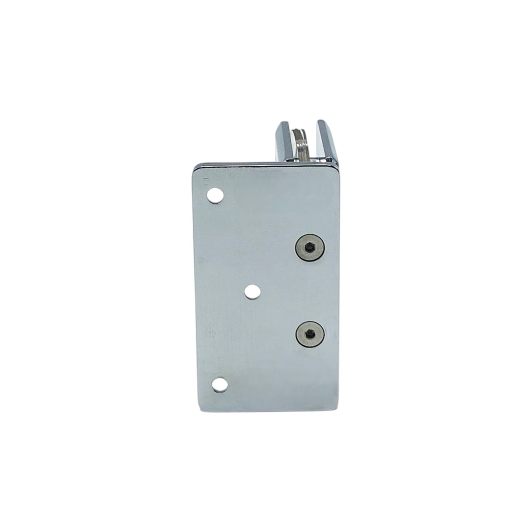 Adjustable Offset Plate Wall To Glass 90° Hinge with NO Cover
