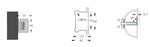 Load image into Gallery viewer, Adjustable Offset Plate Wall To Glass 90° Hinge with NO Cover
