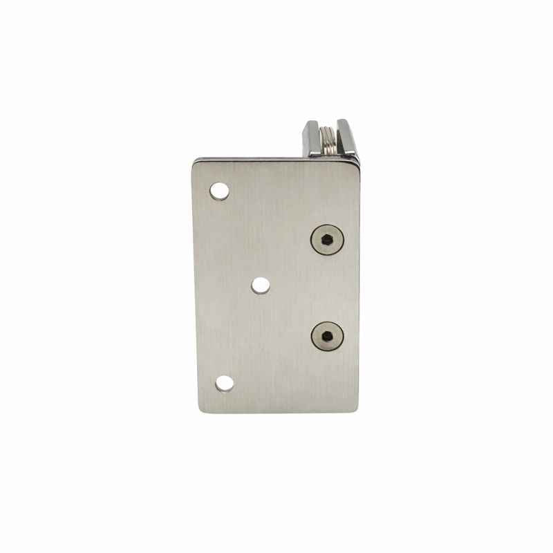 Adjustable Offset Plate Wall To Glass 90° Hinge with NO Cover