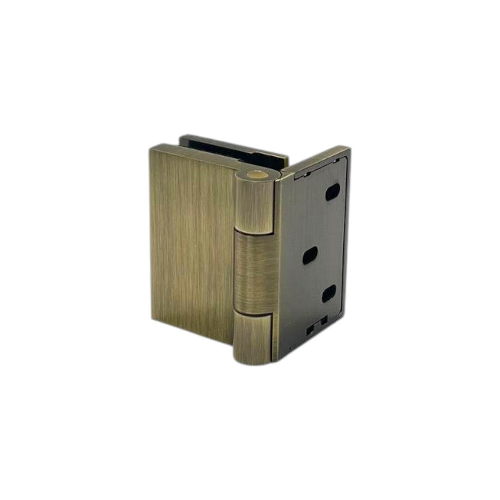 Bi-Fold Hinge Offset Plate Wall To Glass 90° with Cover