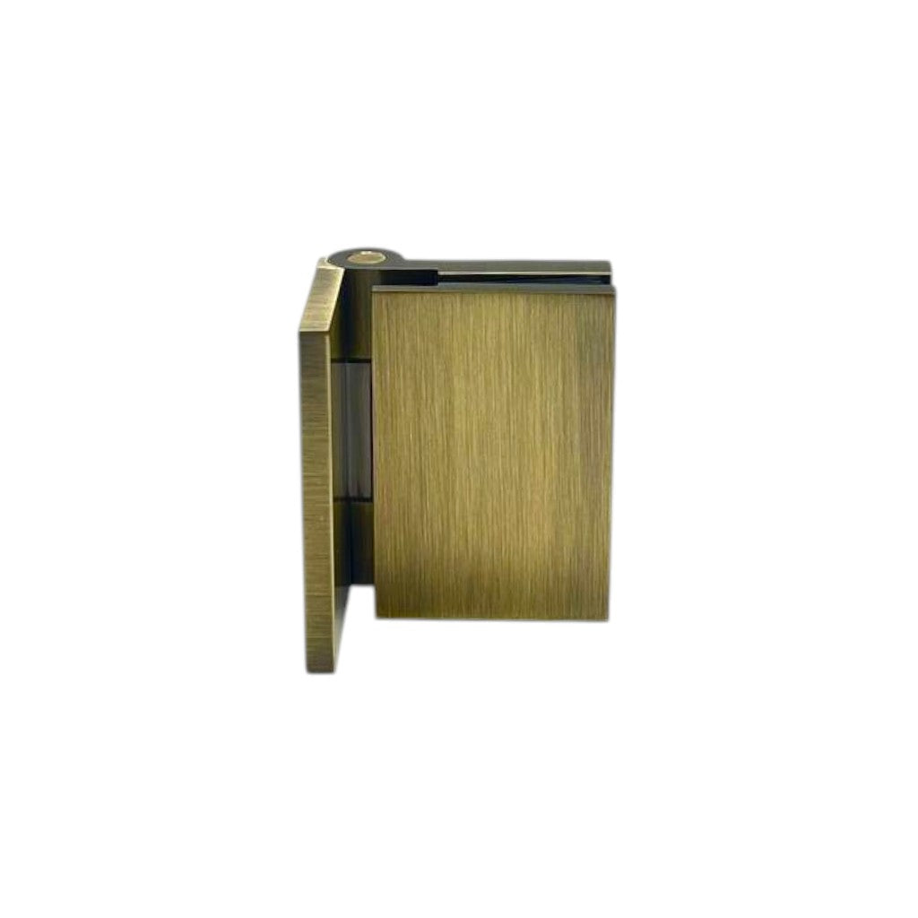 Bi-Fold Hinge Offset Plate Wall To Glass 90° with Cover