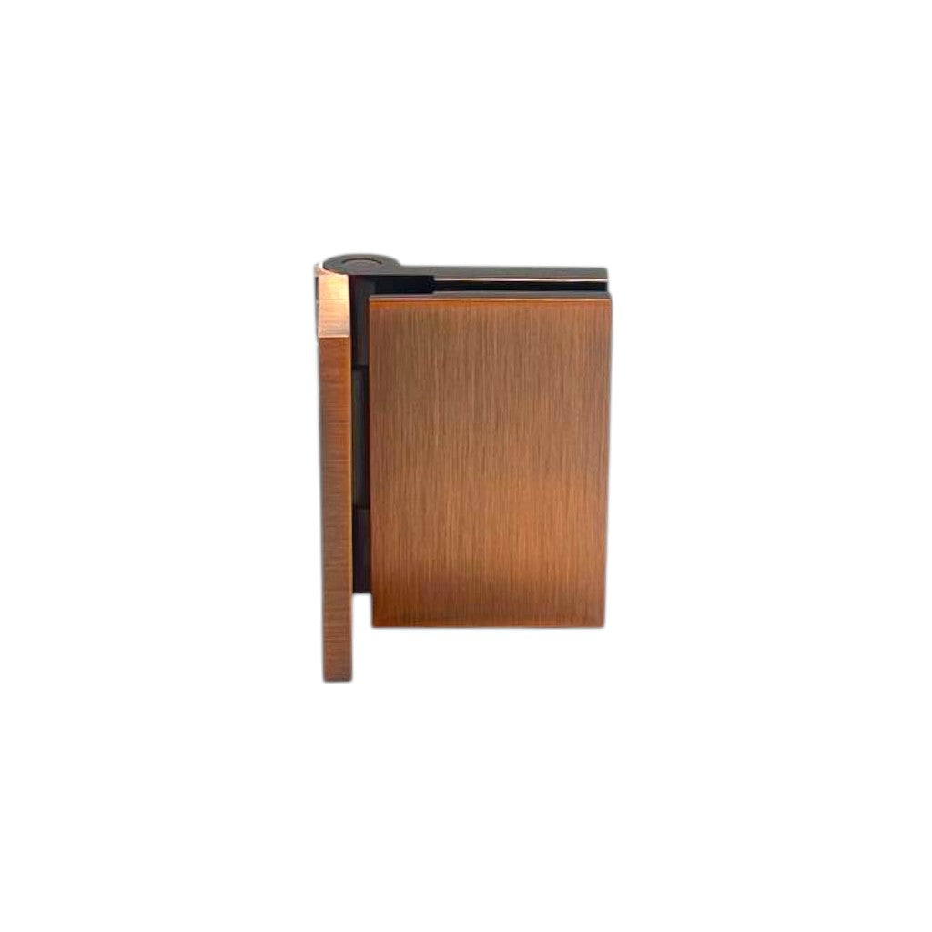 Bi-Fold Hinge Offset Plate Wall To Glass 90° with Cover
