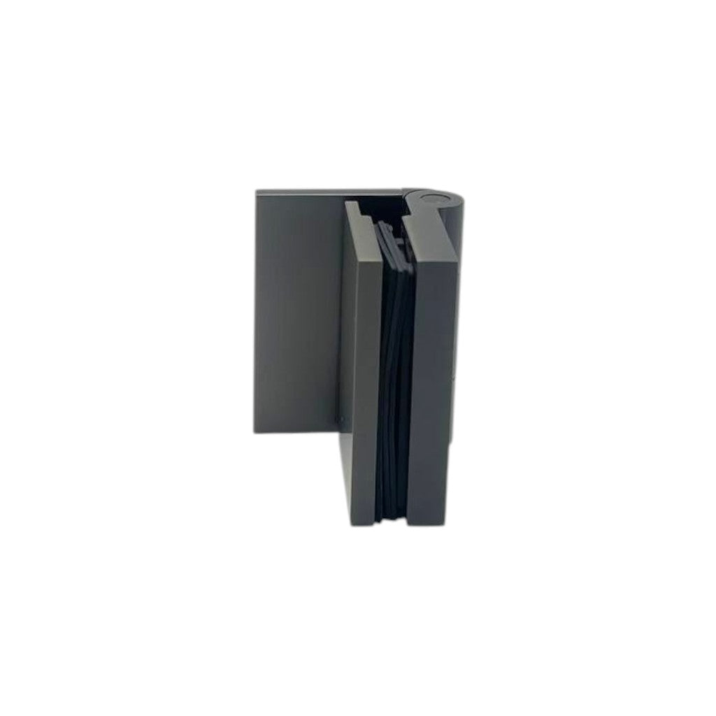 Bi-Fold Hinge Offset Plate Wall To Glass 90° with Cover