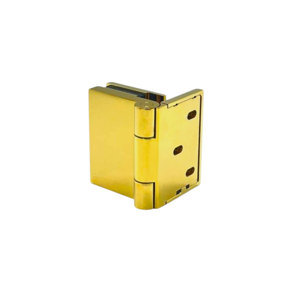 Bi-Fold Hinge Offset Plate Wall To Glass 90° with Cover