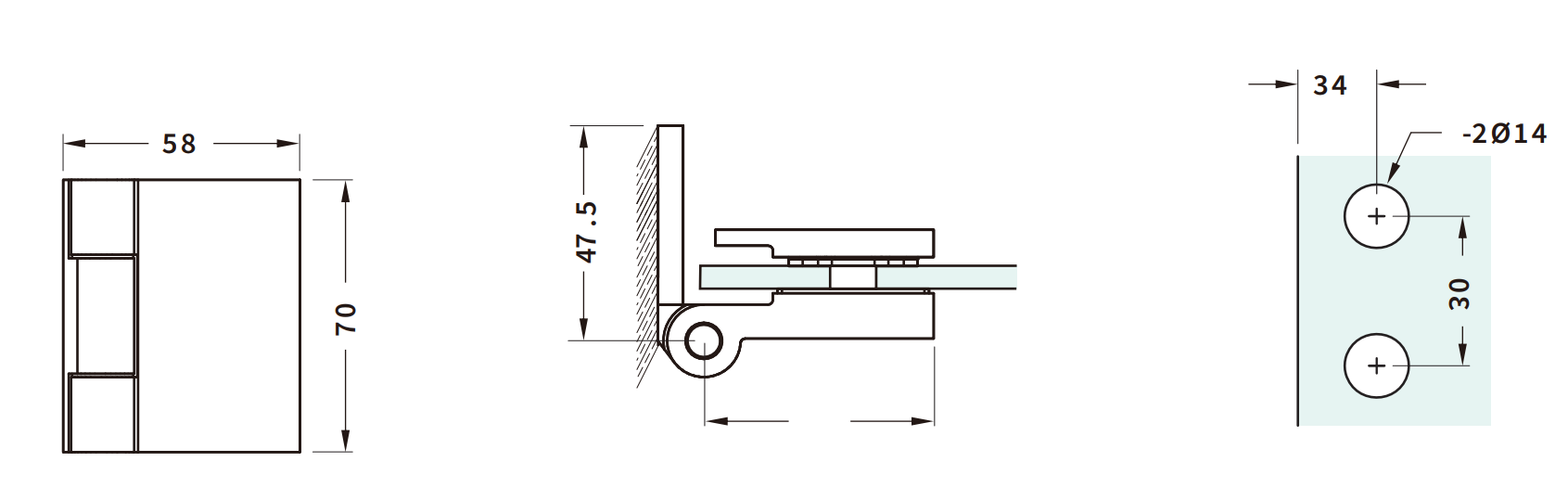 BFH-071 S-SNP - Quality Glass Fittings LTD