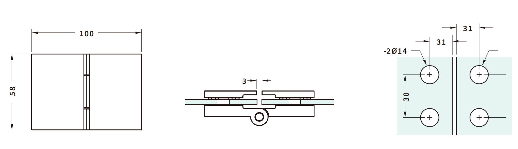 BFH-072S-MBL - Quality Glass Fittings LTD