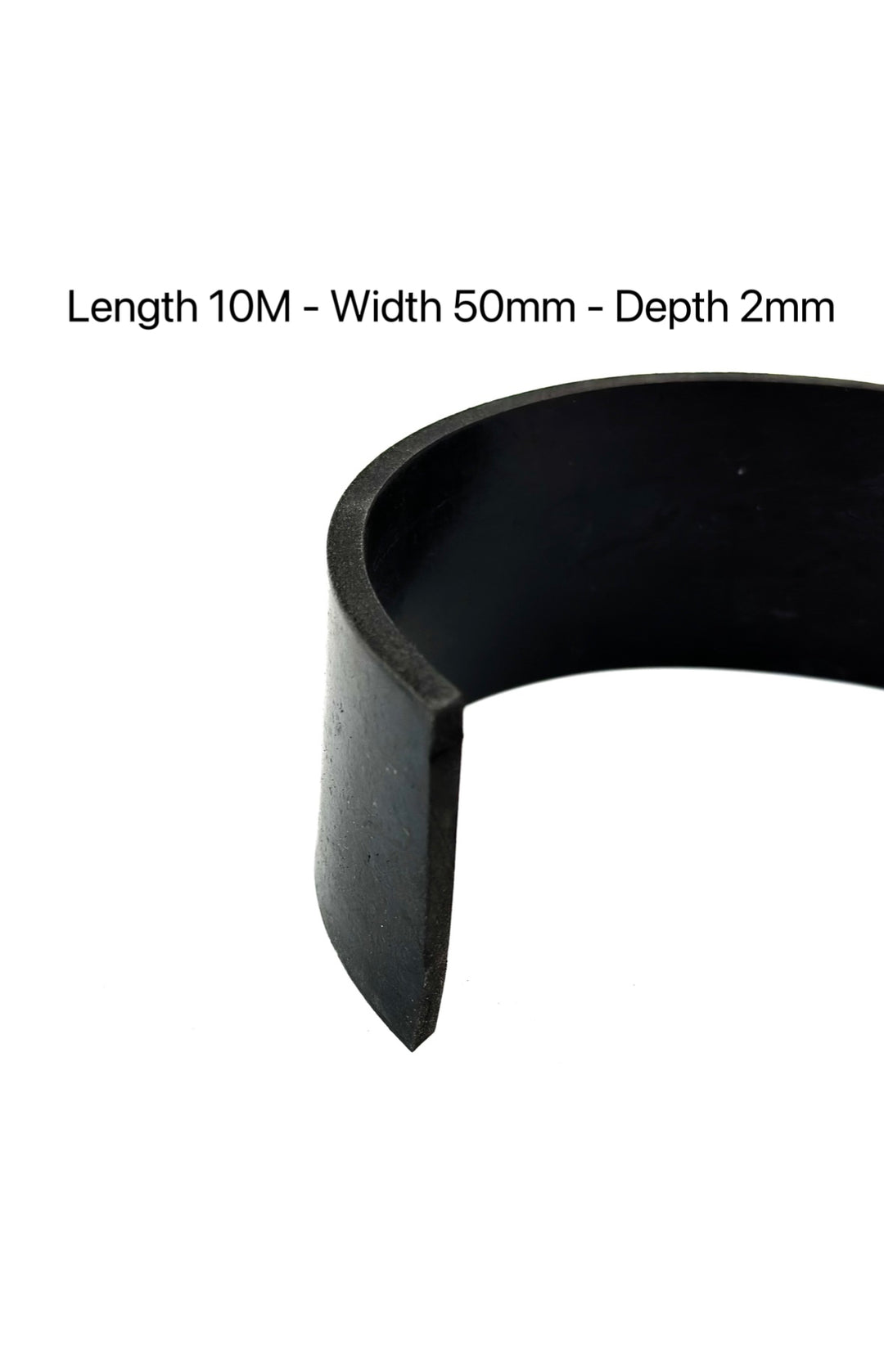 Black Solid Rubber Strip