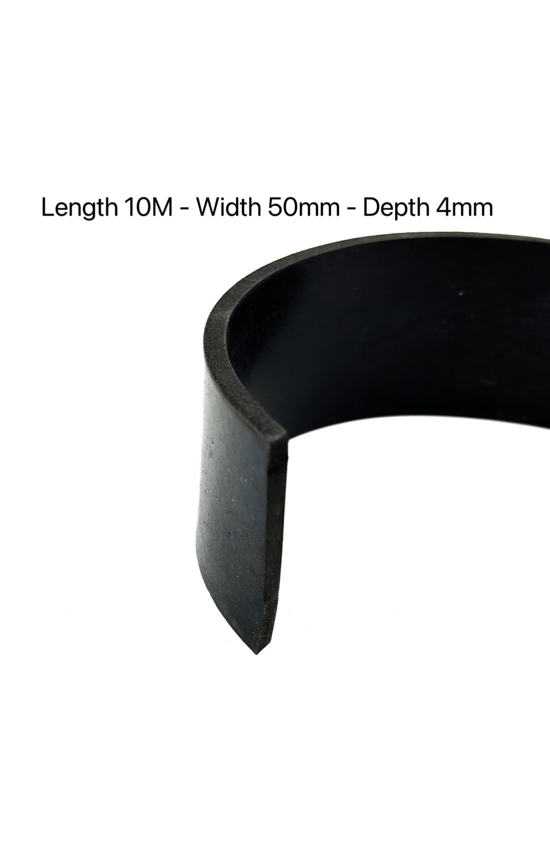 Black Solid Rubber Strip