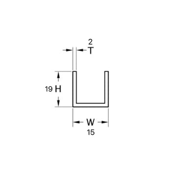 Shower U Channel - CH-550-MBL