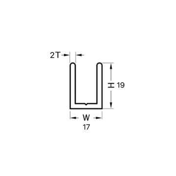 Shower U Channel - CH-554-CP