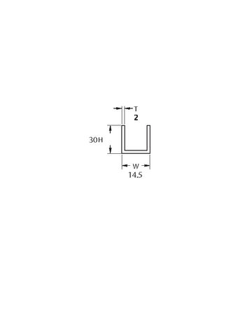 Shower U Channel - CH-557-CP