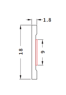 Aluminum trim profile | 3 m length
