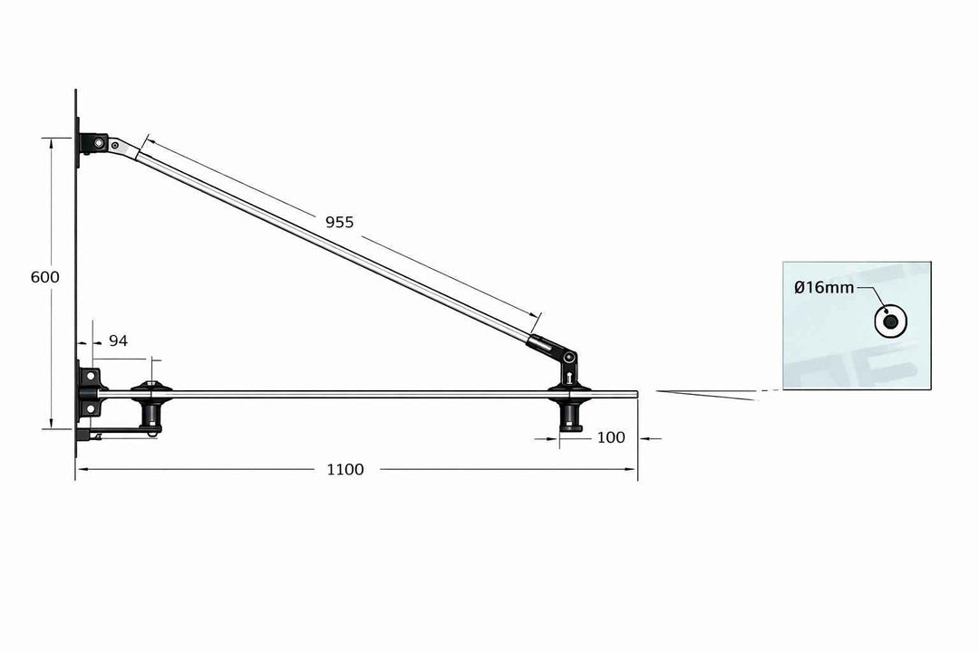 Canopy System for Double Glass Connector