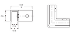 Load image into Gallery viewer, Square Design For Glass Joining Connection
