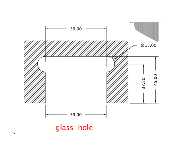 Door Lock for Glass To Wall with Indicator