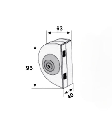 Glass to Glass Door Lock With Keys - GL-506-CP