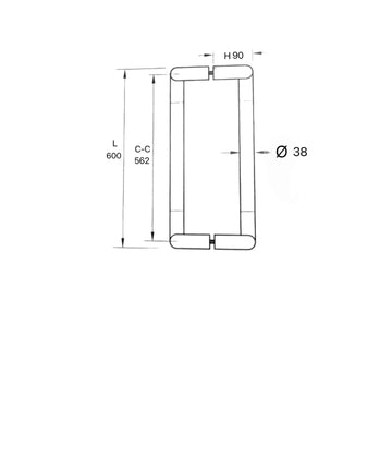 D Shape Pull Handle - PH-1404-CP/SNP