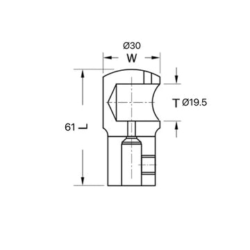 Support Bar Connector -  SBC-655-MBL