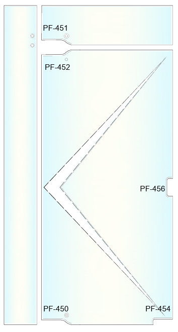 Glass Door Centre Lock Patch Fitting