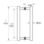 Load image into Gallery viewer, Ladder Pull Handle
