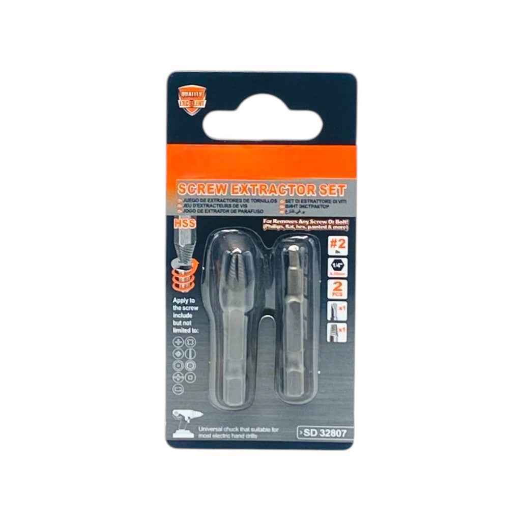Screw extractor set