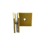 Load image into Gallery viewer, Shower Bracket Offset Plate Wall To Glass 90° – Brushed Gold (SB-300S)
