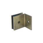 Load image into Gallery viewer, Shower Bracket Offset Plate Wall To Glass 90° – Antique Brass
