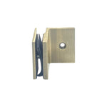 Load image into Gallery viewer, Shower Bracket Offset Plate Wall To Glass 90° – Antique Brass

