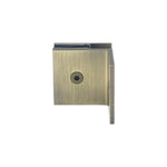 Load image into Gallery viewer, Shower Bracket Offset Plate Wall To Glass 90° – Antique Brass
