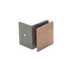 Load image into Gallery viewer, Shower Bracket Offset Plate Wall To Glass 90° – Antique Brushed Copper
